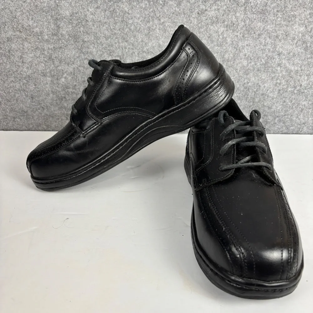 Orthofeet Gramercy 465 Dress Shoes Mens 14 4E Black Leather Orthopedic Oxford